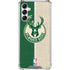 NBA Milwaukee Bucks Split Canvas Galaxy A15 5G Clear Case