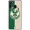 NBA Milwaukee Bucks Split Canvas Galaxy A21 Clear Case