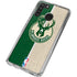 NBA Milwaukee Bucks Split Canvas Galaxy A21 Clear Case