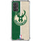 NBA Milwaukee Bucks Split Canvas Galaxy A32 5G Clear Case