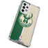 NBA Milwaukee Bucks Split Canvas Galaxy A33 5G Clear Case