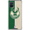 NBA Milwaukee Bucks Split Canvas Galaxy A51 5G Clear Case