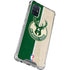 NBA Milwaukee Bucks Split Canvas Galaxy A51 5G Clear Case