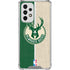 NBA Milwaukee Bucks Split Canvas Galaxy A53 5G Clear Case