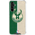 NBA Milwaukee Bucks Split Canvas Galaxy A54 5G Clear Case