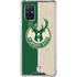 NBA Milwaukee Bucks Split Canvas Galaxy A71 5G Clear Case