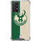 NBA Milwaukee Bucks Split Canvas Galaxy A72 5G Clear Case