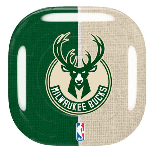 NBA Milwaukee Bucks Split Canvas Galaxy Buds Pro Skin