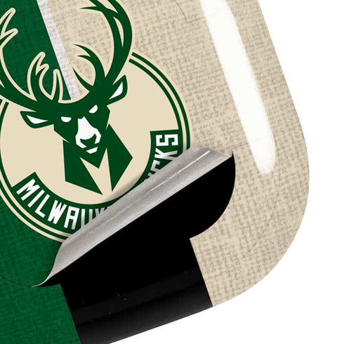 NBA Milwaukee Bucks Split Canvas Galaxy Buds Pro Skin