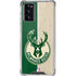 NBA Milwaukee Bucks Split Canvas Galaxy Note20 5G Clear Case