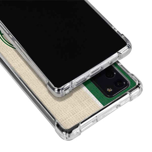 NBA Milwaukee Bucks Split Canvas Galaxy Note20 5G Clear Case