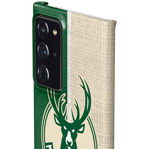 NBA Milwaukee Bucks Split Canvas Galaxy Note20 Ultra 5G Lite Case