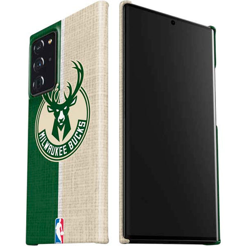 NBA Milwaukee Bucks Split Canvas Galaxy Note20 Ultra 5G Lite Case