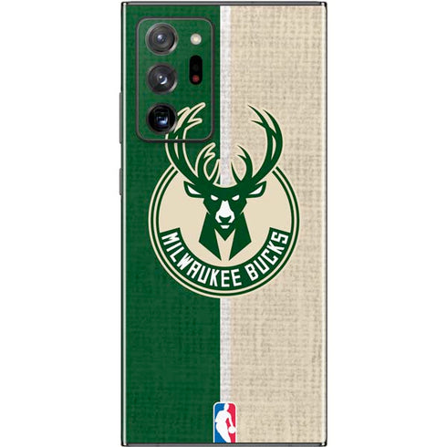 NBA Milwaukee Bucks Split Canvas Galaxy Note20 Ultra 5G Skin