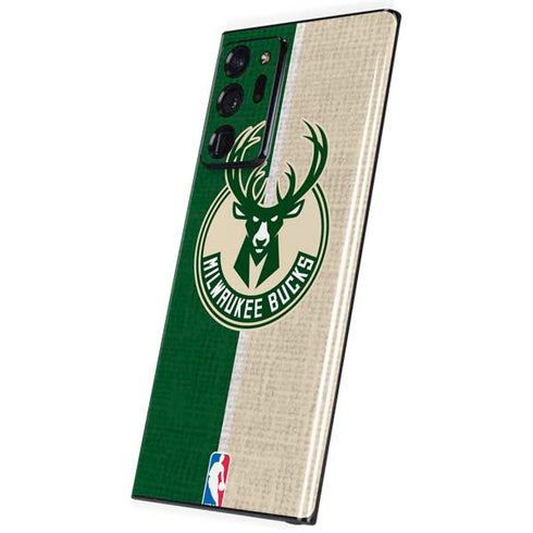 NBA Milwaukee Bucks Split Canvas Galaxy Note20 Ultra 5G Skin