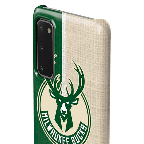 NBA Milwaukee Bucks Split Canvas Galaxy S20 Lite Case