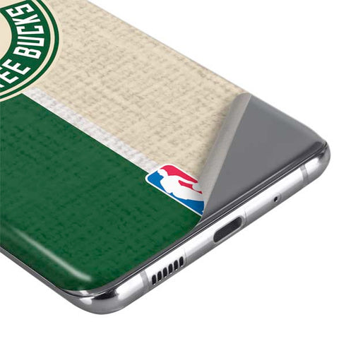NBA Milwaukee Bucks Split Canvas Galaxy S20 Plus Skin