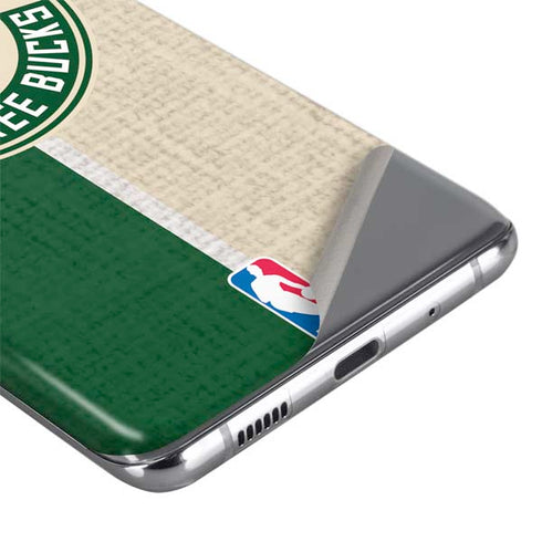 NBA Milwaukee Bucks Split Canvas Galaxy S20 Skin