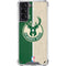 NBA Milwaukee Bucks Split Canvas Galaxy S21 5G Clear Case