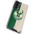 NBA Milwaukee Bucks Split Canvas Galaxy S21 Plus 5G Clear Case