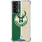 NBA Milwaukee Bucks Split Canvas Galaxy S22 Clear Case