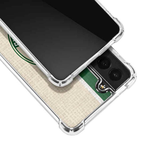 NBA Milwaukee Bucks Split Canvas Galaxy S22 Clear Case