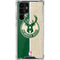 NBA Milwaukee Bucks Split Canvas Galaxy S22 Ultra Clear Case