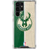 NBA Milwaukee Bucks Split Canvas Galaxy S22 Ultra Clear Case