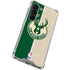 NBA Milwaukee Bucks Split Canvas Galaxy S23 Clear Case