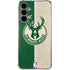 NBA Milwaukee Bucks Split Canvas Galaxy S24 Plus Clear Case