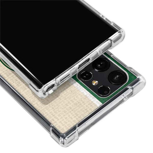 NBA Milwaukee Bucks Split Canvas Galaxy S24 Ultra Clear Case