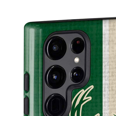 NBA Milwaukee Bucks Split Canvas Galaxy S24 Ultra Impact Case