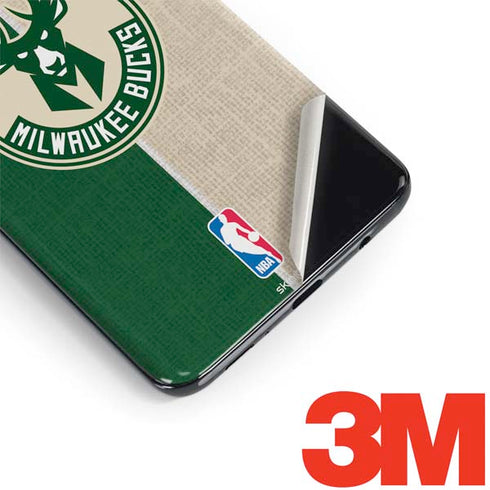 NBA Milwaukee Bucks Split Canvas Galaxy S9 Skin