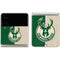 NBA Milwaukee Bucks Split Canvas Galaxy Z Flip3 5G Skin