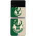 NBA Milwaukee Bucks Split Canvas Galaxy Z Flip3 5G Skin