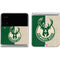 NBA Milwaukee Bucks Split Canvas Galaxy Z Flip4 5G Skin