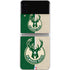 NBA Milwaukee Bucks Split Canvas Galaxy Z Flip4 5G Skin