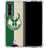 NBA Milwaukee Bucks Split Canvas Galaxy Z Fold4 5G Clear Case