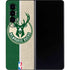 NBA Milwaukee Bucks Split Canvas Galaxy Z Fold4 5G Skin