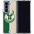 NBA Milwaukee Bucks Split Canvas Galaxy Z Fold5 5G Clear Case