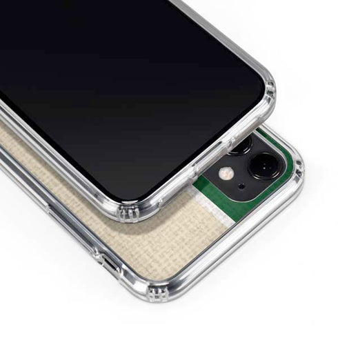 NBA Milwaukee Bucks Split Canvas iPhone 11 Clear Case