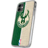 NBA Milwaukee Bucks Split Canvas iPhone 11 Clear Case