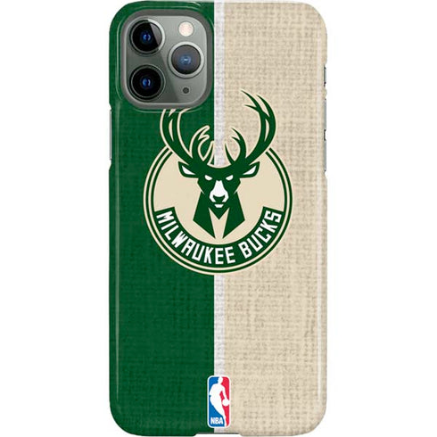 NBA Milwaukee Bucks Split Canvas iPhone 11 Pro Lite Case