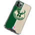 NBA Milwaukee Bucks Split Canvas iPhone 11 Pro Max Clear Case