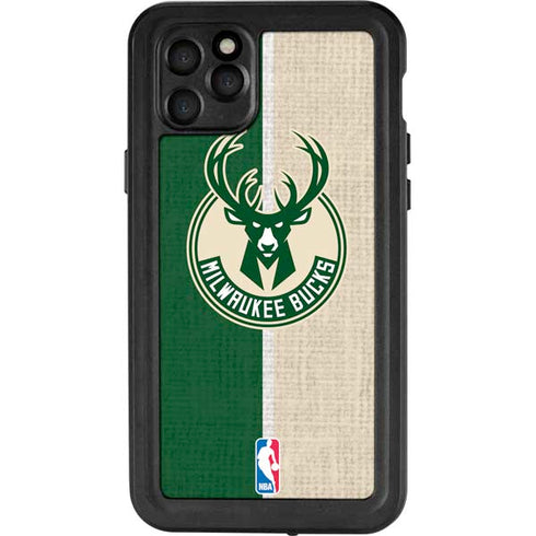 NBA Milwaukee Bucks Split Canvas iPhone 11 Pro Max Waterproof Case
