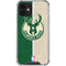 NBA Milwaukee Bucks Split Canvas iPhone 12 Clear Case
