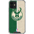 NBA Milwaukee Bucks Split Canvas iPhone 12 Clear Case
