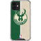 NBA Milwaukee Bucks Split Canvas iPhone 12 Mini Clear Case