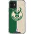 NBA Milwaukee Bucks Split Canvas iPhone 12 Mini Clear Case