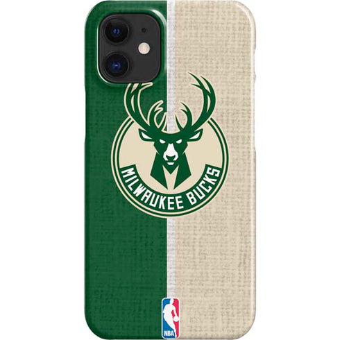 NBA Milwaukee Bucks Split Canvas iPhone 12 Mini Lite Case